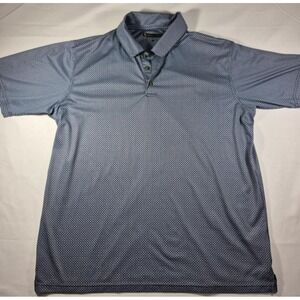 Pebble‎ Beach men's blue check patterned golf polo XL